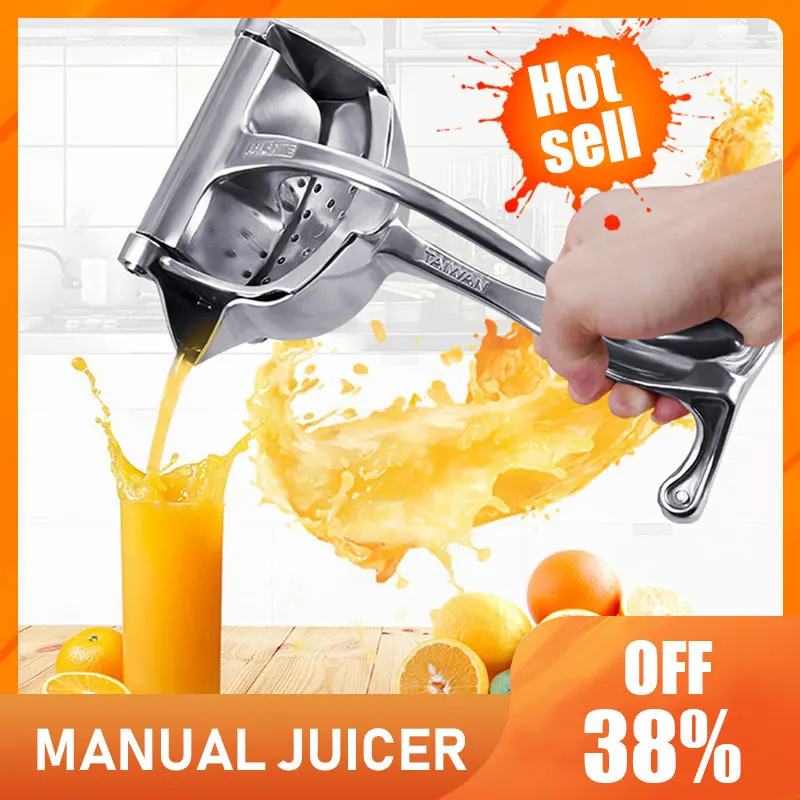 

Manual Fruit Juicer Squeezer Aluminum Alloy Hand Pressure Juicer Pomegranate Orange Lemon Sugar Cane Kitchen Juicer Tool 1pcs
