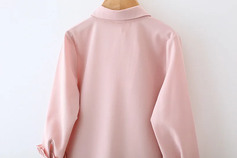 Новое платье для девочек Розовое Повседневное с длинными рукавами и