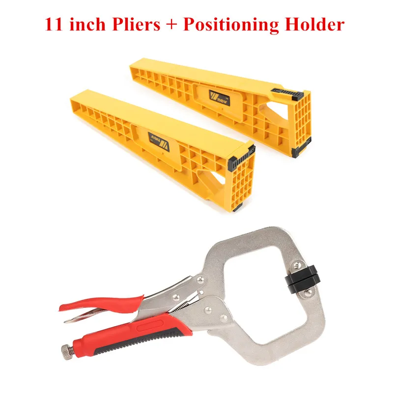 Holder and Pliers NE 2 шт., направляющая для установки ящика, вспомогательный держатель для позиционирования, направляющая для выдвижного ящика, монтажная фурнитура для шкафа, Деревообрабатывающие инструменты - Цвет: Holder and Pliers