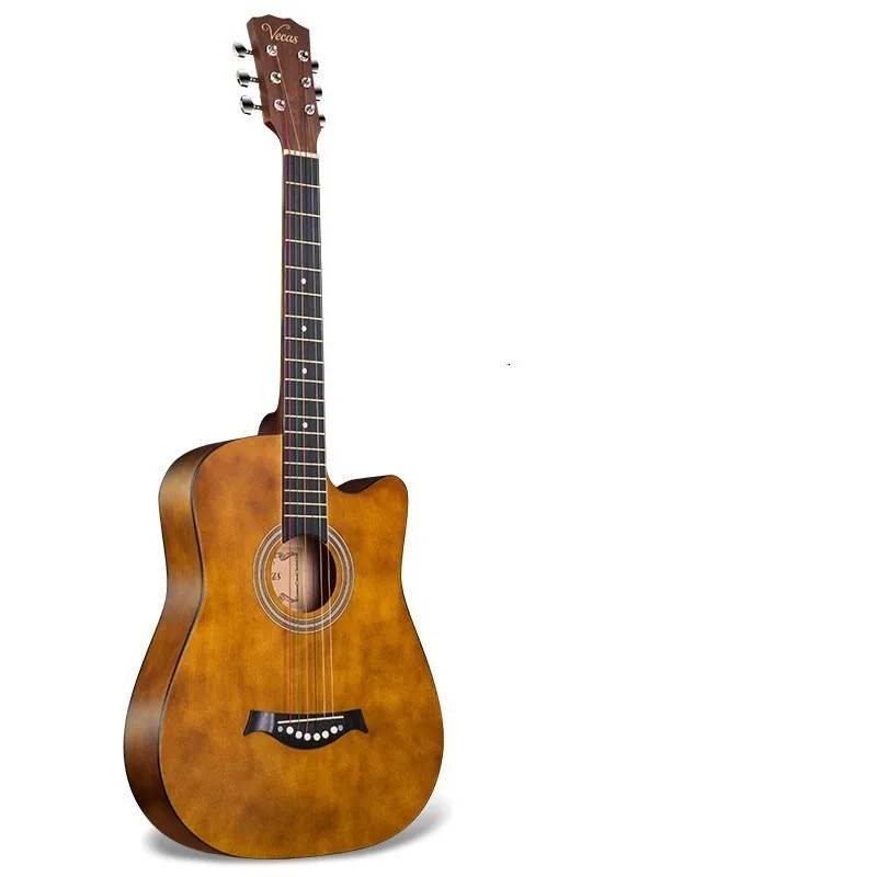 

38 inch folk guitar beginners to practice wood boys and girls adult guitar manufacturers direct Solid wood guitar