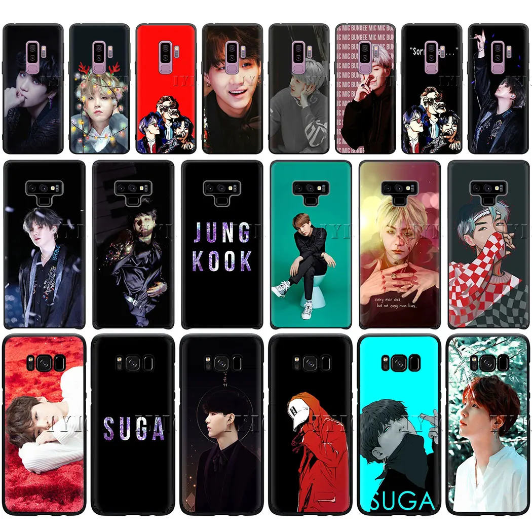 Suga K Pop Min Yoongi мягкий чехол для телефона samsung 10 Plus A10S A20S A30S A40S A50S J4 J8 2018 J6