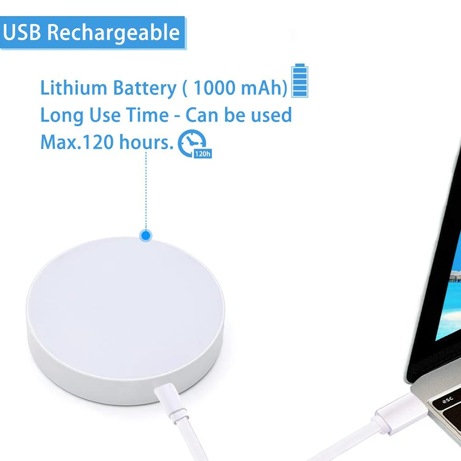 Приглушаемый светодиодный светильник для шкафа с сенсорным датчиком Usb-зарядкой