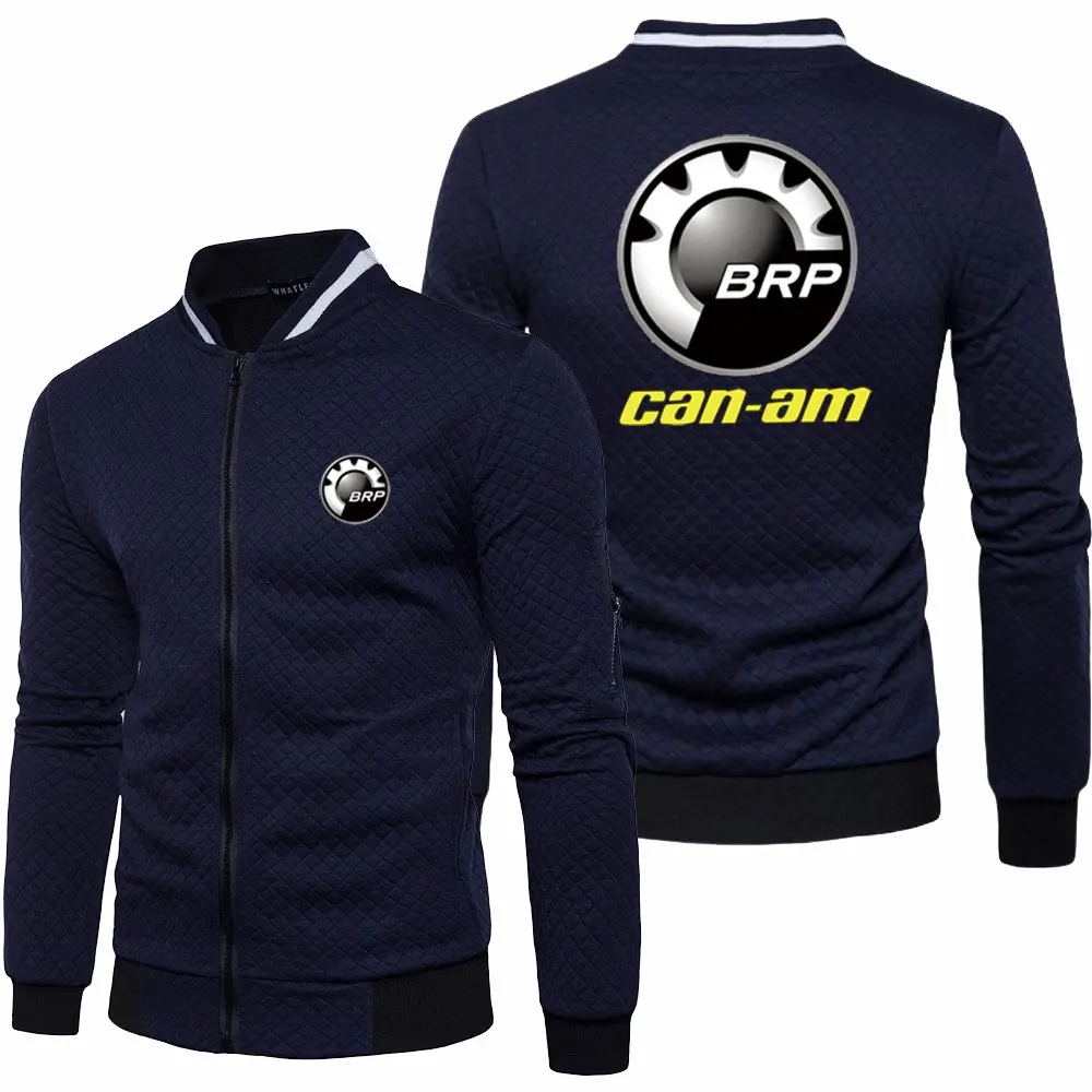 

2021 New Spring Autumn Mens Brp Can-am Logo Long Sleeve Jacket Hoody Sportswear Casual Zipper Male Sweatshirts Tops