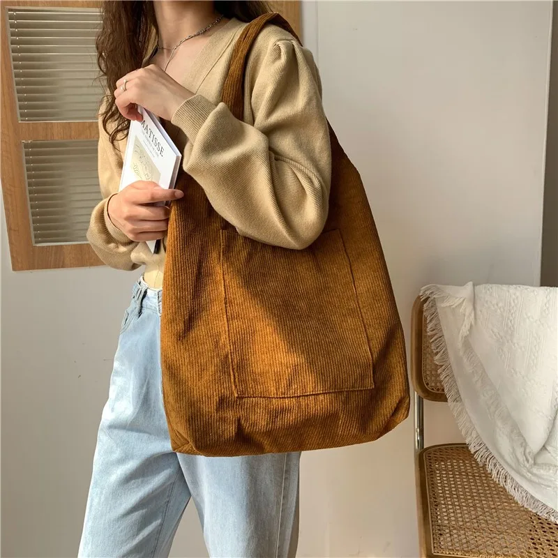 

Модная фланелевая сумка для покупок, однотонные повседневные сумки для покупок, вместительные сумки на плечо для женщин 2022