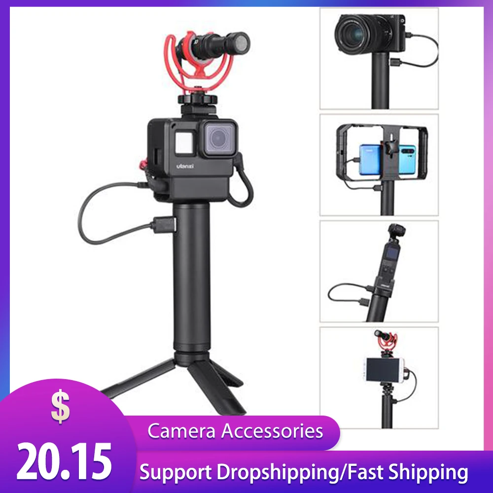 Внешний аккумулятор на 6800 мА · ч с ручкой для съемки открытом воздухе мобильный