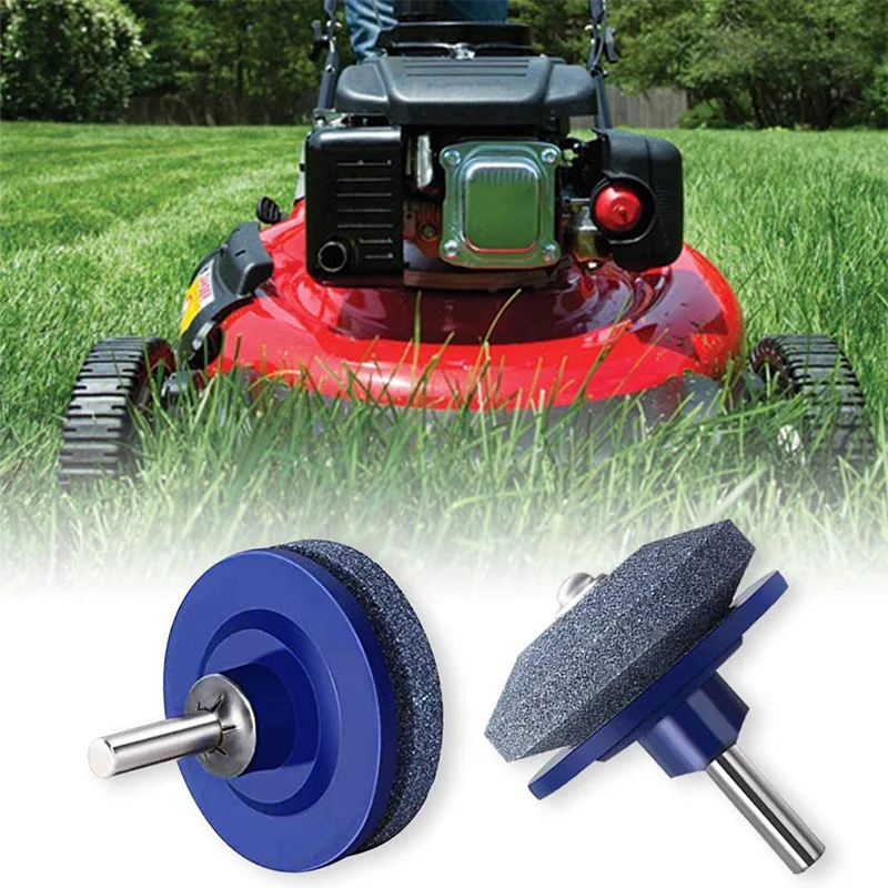 

6 Pack Lawn Mower Blade Sharpener for Power Drill Hand Drill Universal Fit Sharpening Stone for Weed Eater Mower Tools