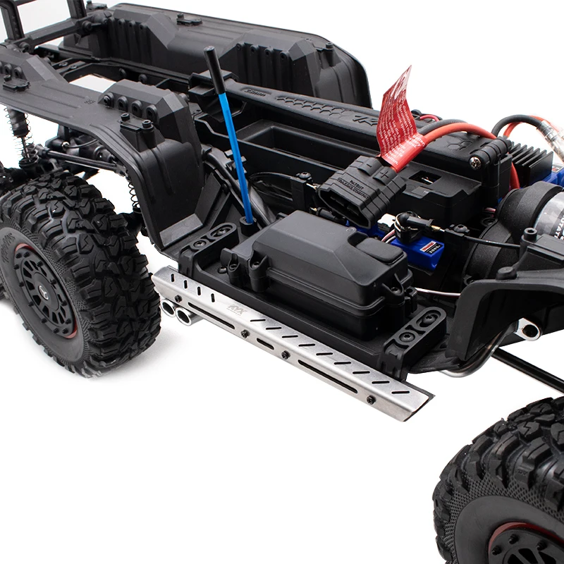 Modelo de coche 6*6 Marco, Pedal de acero inoxidable, pedales de paso lateral de Metal para coches RC, piezas de decoraci&oacute;n-2