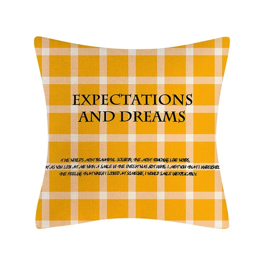 Современная модная хлопковая льняная Подушка с лимонным рисунком чехол для