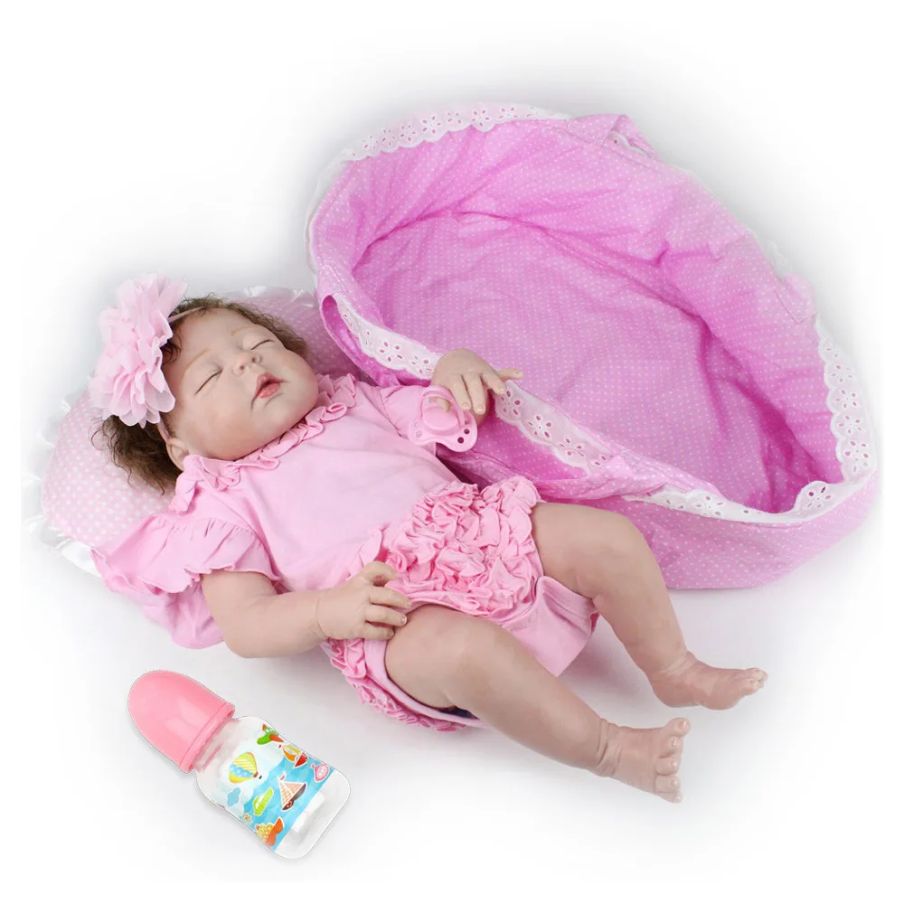 22 дюйма, полностью Мягкие силиконовые куклы Reborn Baby, 55 см, Boneca, Детская ванна, Playmate Alive Lifelike Menina, детские игрушки, рождественский подарок