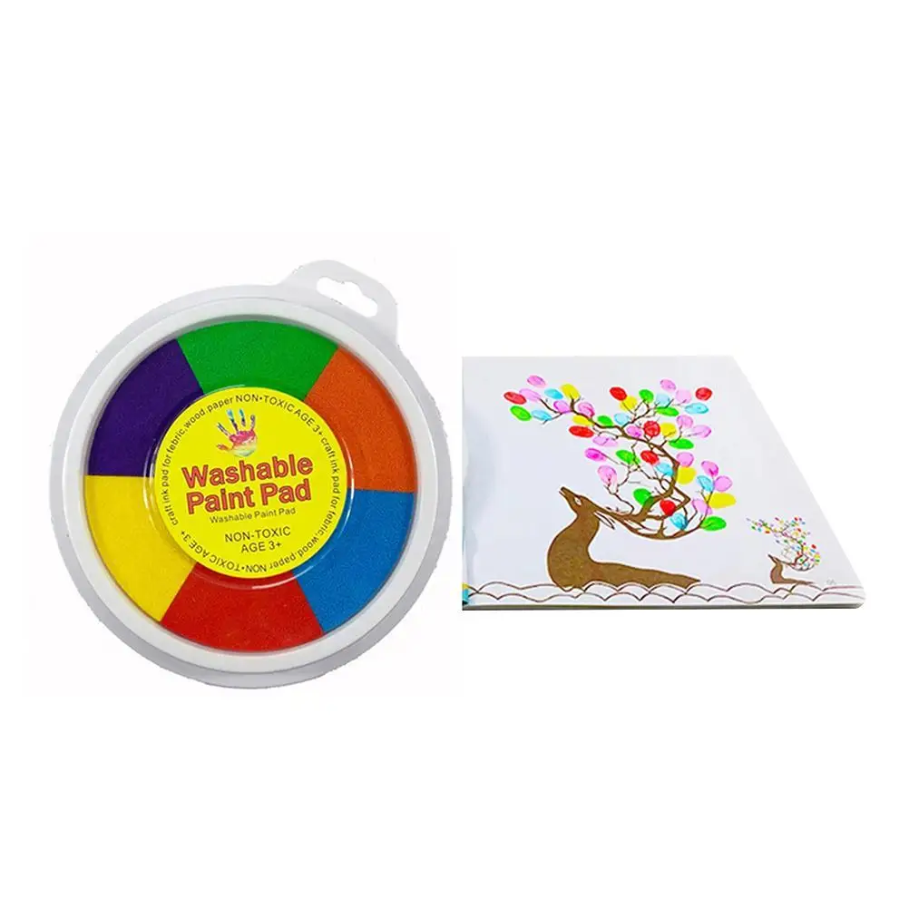 

12 Colors Baby Finger Painting Kit Washable Educational Tool Kit For Making Cards Or Other Crafts Safe And Easy To Clean Durable