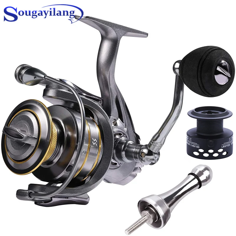 Рыболовная катушка Sougayilang с металлическим корпусом для спиннинга 13 + 1