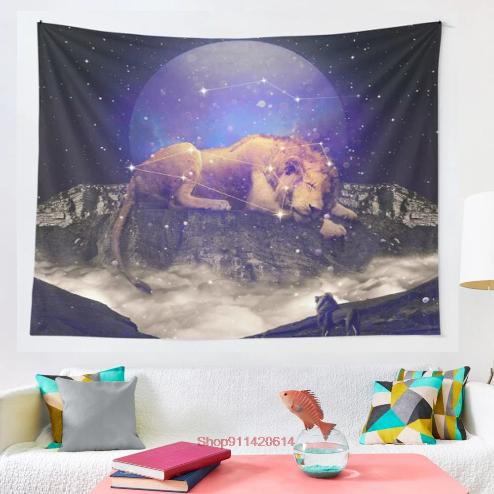 

Under the Stars III Leo Constellation tapestry Art Wall Hanging Tapestries for Living Room Home Dorm Decor