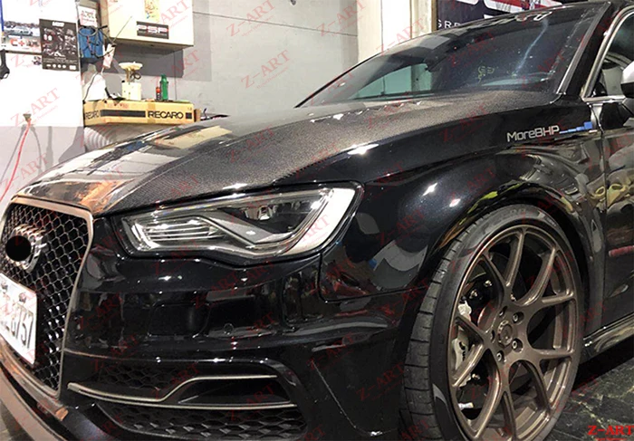 2013- Z-ART для Audi A3 капот двигателя из углеродного волокна для Audi A3 капот двигателя из углеродного волокна для S3 крышка двигателя из углеродного волокна