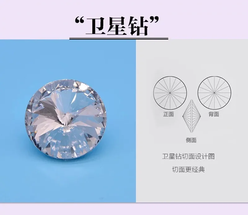 50 шт./лот цветные Хрустальные стеклянные пуговицы 20/25 мм для украшения дивана