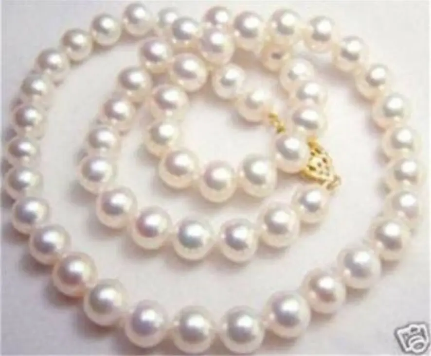 

9-10MM NATURAL WHITE SOUTH SEA AAA PEARL NECKLACE 32"