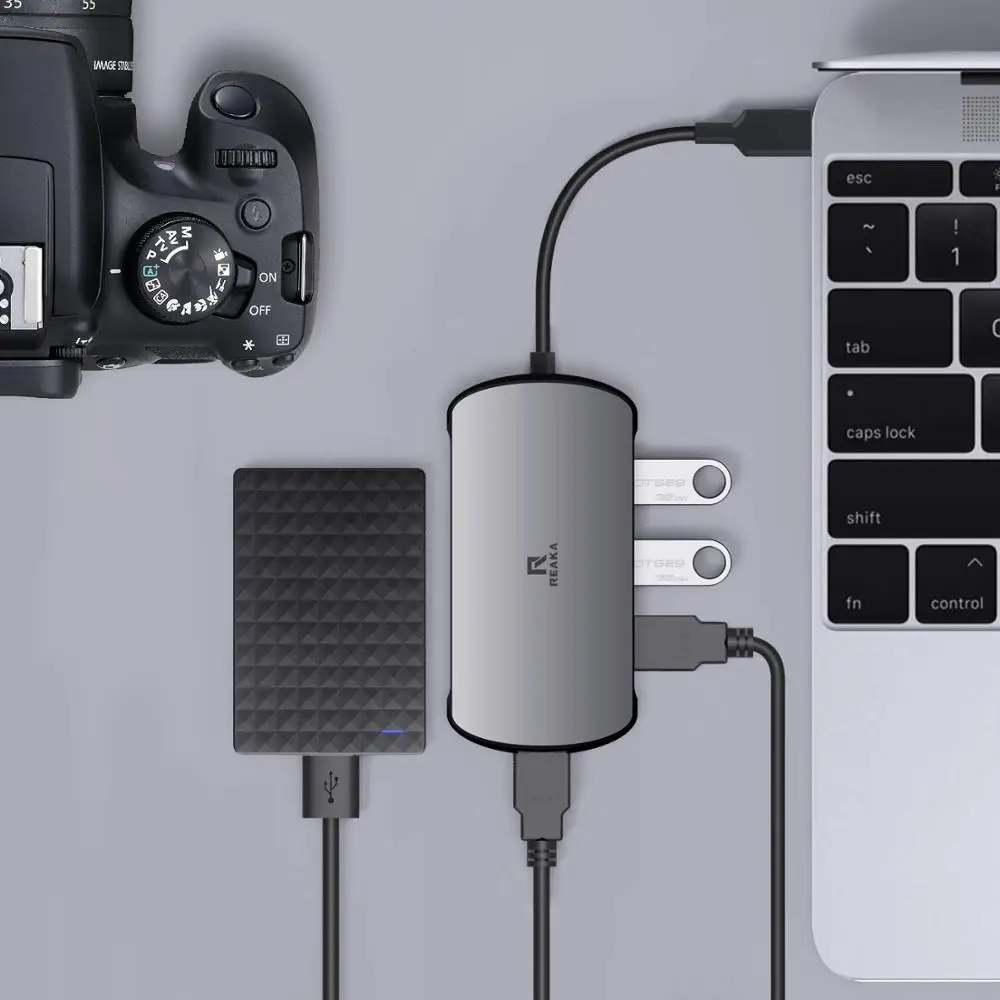 USB C концентратор 8 в 1 Тип C концентратор с Ethernet Порты и разъёмы, 4K кабель-Переходник USB C на HDMI, с 2 портами(стандарт 3,0 Порты, 1 взаимный обмен данными между компьютером и периферийными устройствами 2,0 Порты и разъёмы, светодиодный дисплей, SD/TF Card Reader устройство чтения карт, USB-C питания, портативный для Mac Pro и других ноутбуков типа C