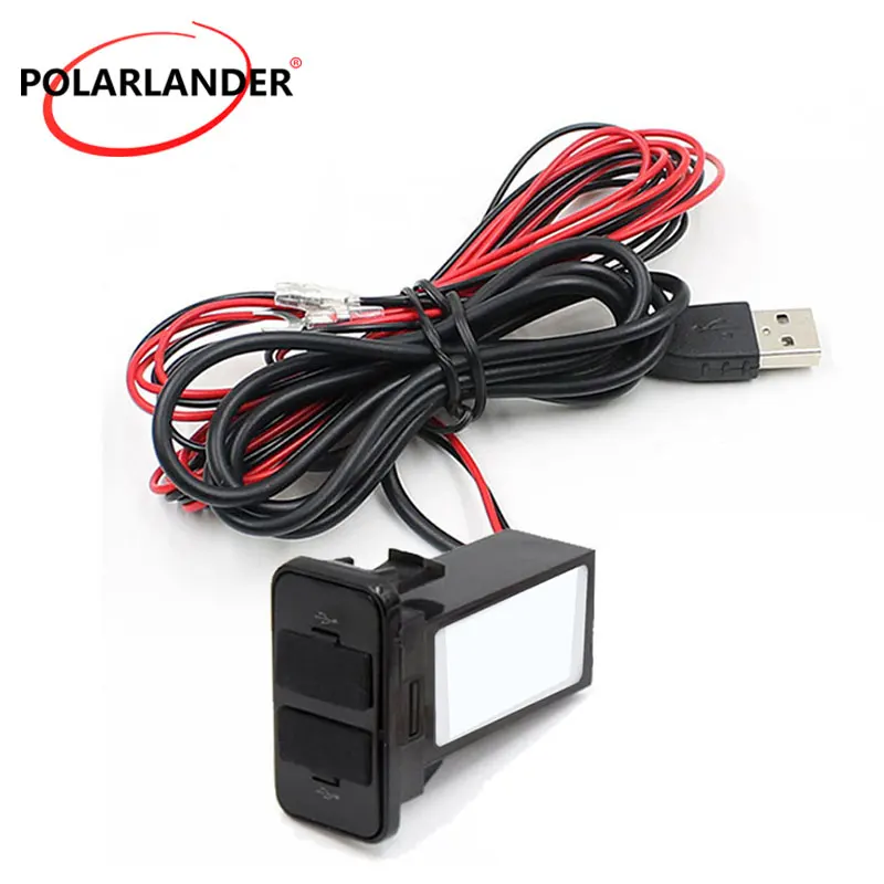 5V 2.1A адаптер розетка зарядное устройство двойной USB интерфейс порт CarCharger для Nissan