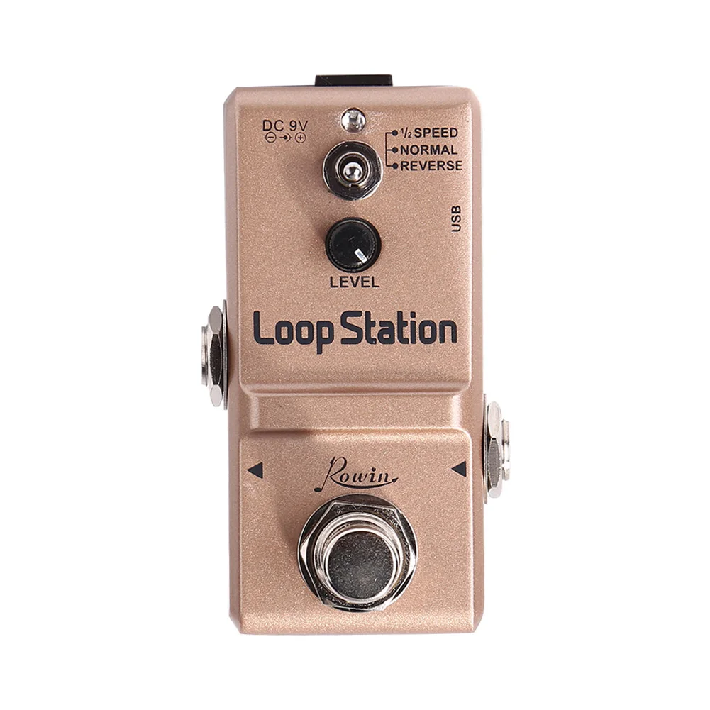Rowin портативная гитара из цинкового сплава педаль с эффектом записи DC 9V Looper Station