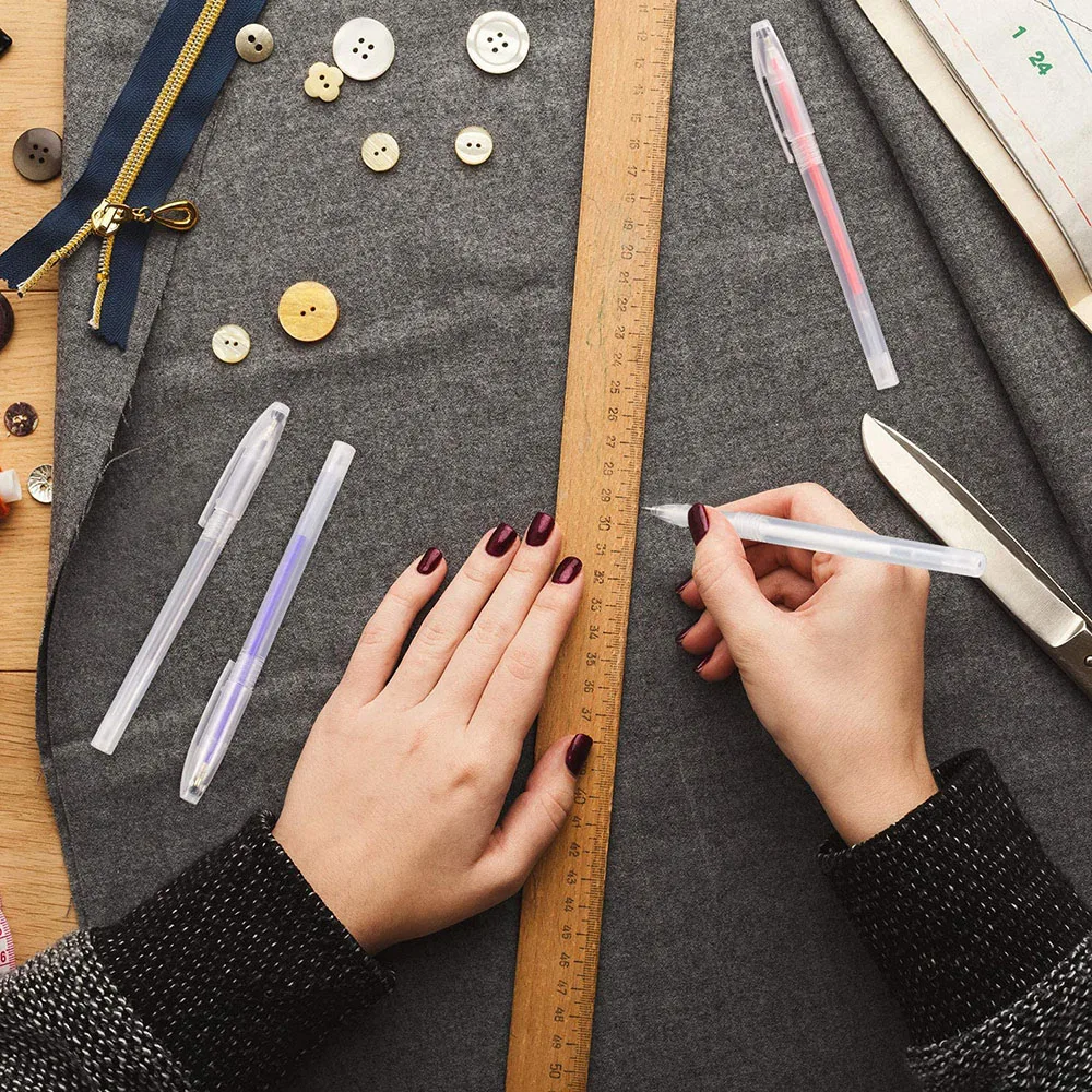 4 шт термостираемый чехол для ручки и 8 чернильный маркер заправки одежды кожаная