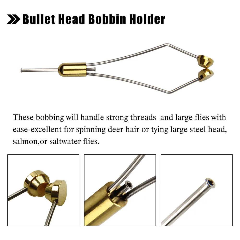 3 шт./компл. мухобойка держатель катушки Threader латунь и нержавеющая сталь