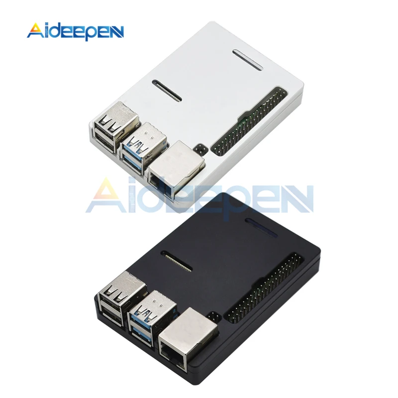Ультратонкий алюминиевый чехол для Raspberry Pi 4B Rpi Model B Plus металлический корпус с ЧПУ