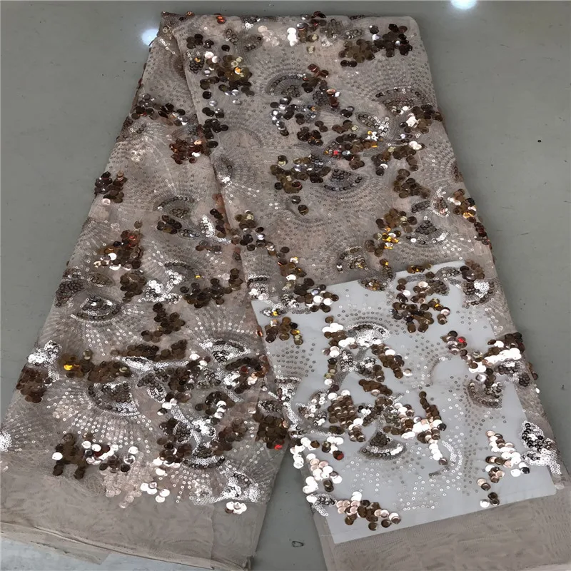 2019 африканская сетчатая кружевная ткань Высококачественная Элегантная черная