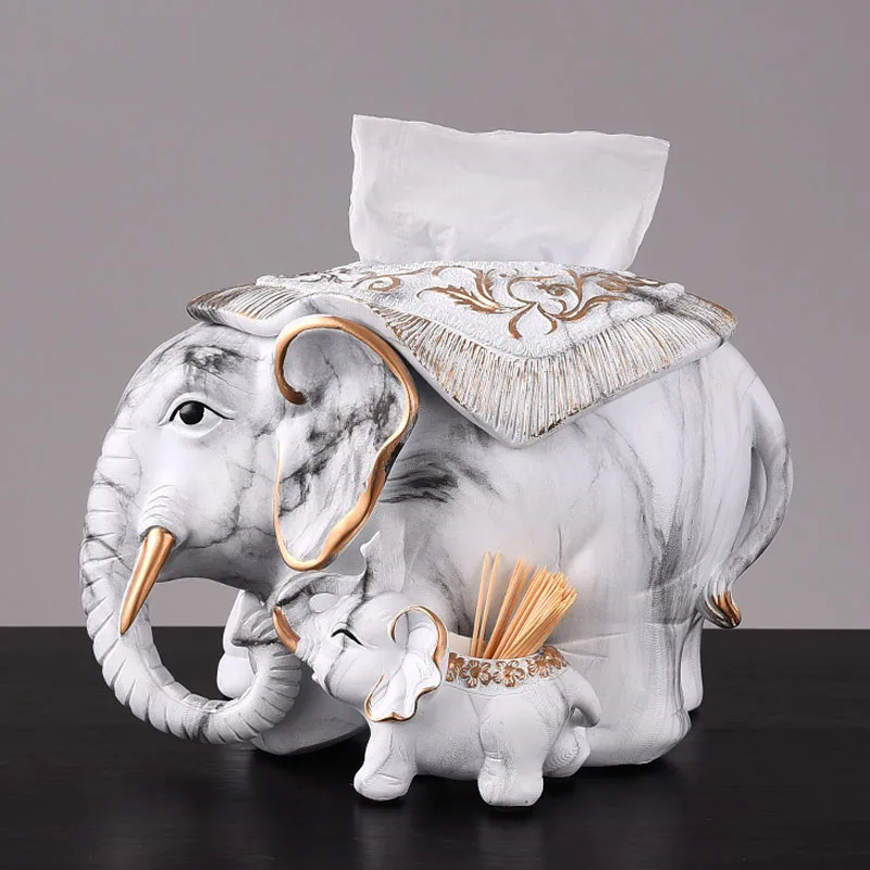 Strongwell товары для дома скульптура счастливого слона многофункциональная коробка