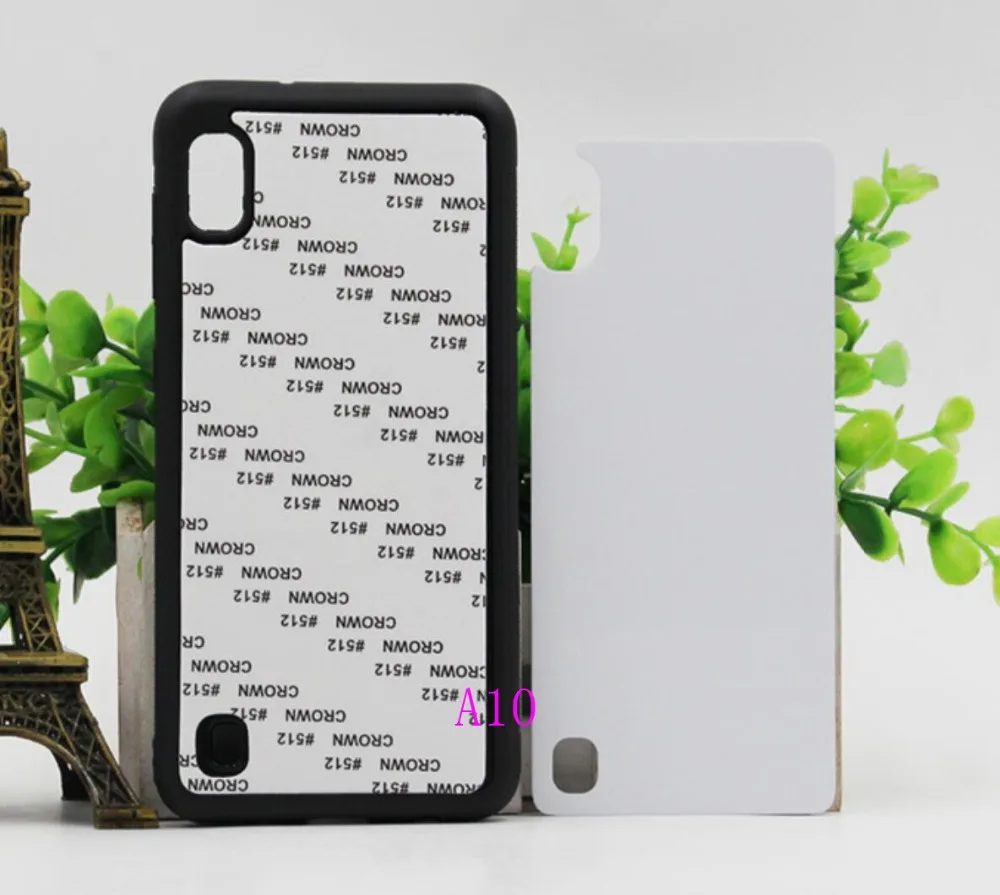 2D чистый сублимационный Резиновый ТПУ+ PC чехол для samsung Galaxy A10 A20 30 50 A7 A8 A70 пустой чехол с пластинами 20 шт./лот