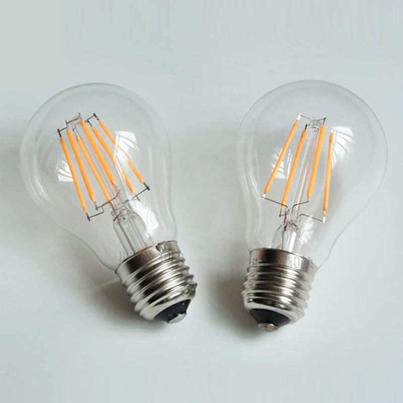 Бесплатная доставка ретро светильник лампа накаливания E27 2 Вт 4 6 8 110 В/220 В A60