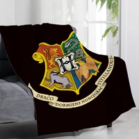 magic wizard hogwartes house 3d printed flannel blanket sherpa fleece throw warm gift for kids adults home office