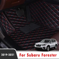 for subaru forester 2021 2020 2019 car floor mats auto interiors covers carpets custom accessories decoration protect foot pads