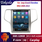 Автомагнитола Tokesla для Jeep Grand Cherokee WK2 Tesla, Android, стереоприемник, центральный мультимедийный плеер, экран Gps-навигации