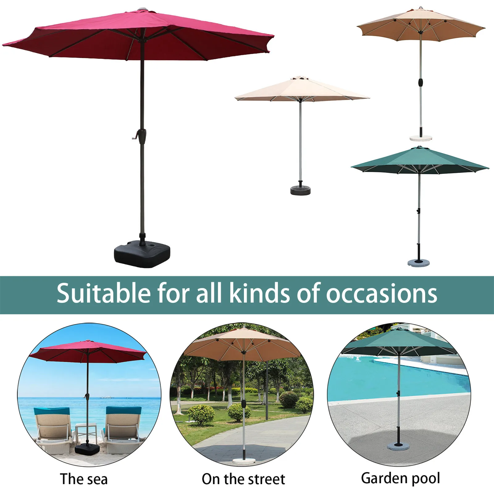 Тенты садовая терраса двор пляжный плавательный бассейн Рынок стол 6 ребра