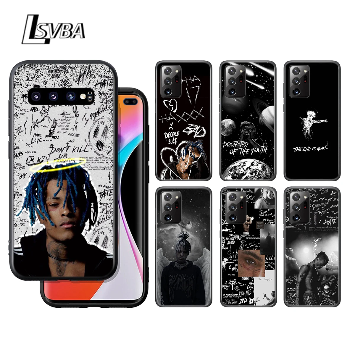 

XXXTENTACION Rap Hip Silicone Cover For Samsung Galaxy S21 S20 FE Ultra S10 S10E Lite 5G S9 S8 S7 Edge Plus Phone Case