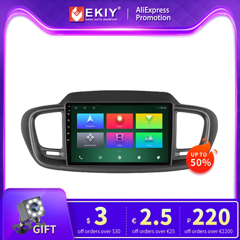 

2 Din Smart Car Radio For Kia Sorento 3 2014-2017 HiFi DSP Multimedia Player Support Carplay Android Auto 4G WiFi BT Accessories
