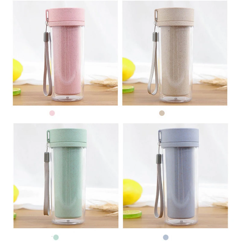 Портативная емкость для воды с теплоизоляцией чайник Пшеничная солома кофейные