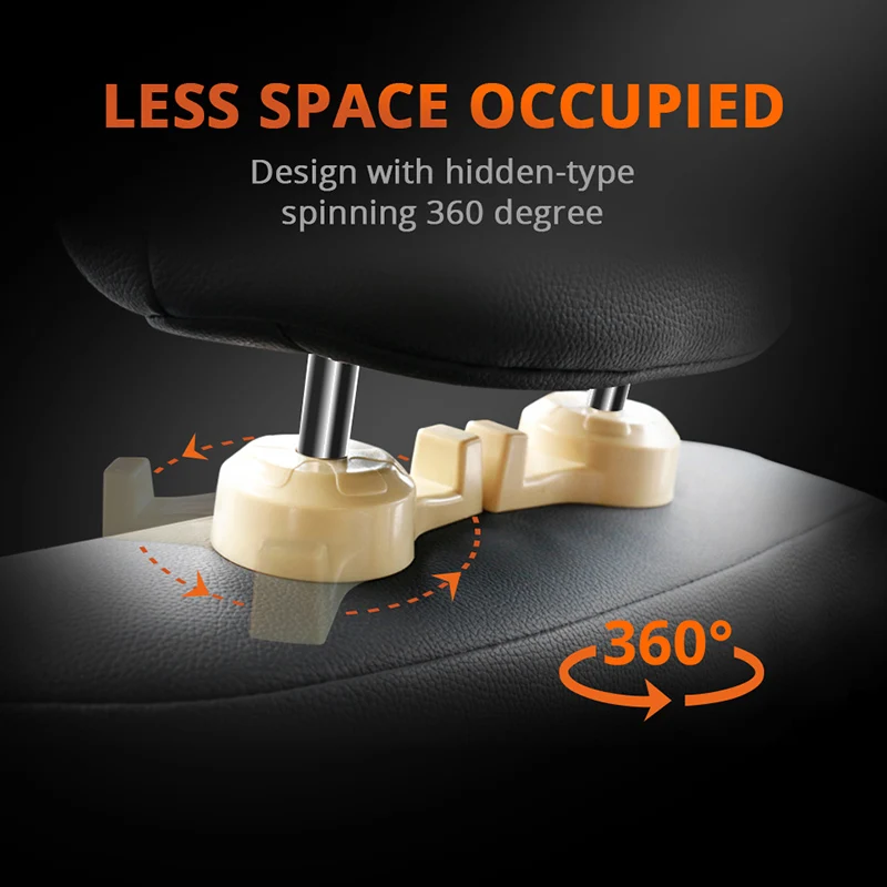 Partol 2 шт. крючки для заднего сиденья автомобиля могут быть скрыты аксессуары