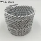 Светоотражающие шнурки 7 мм, двухцветные, из полиэстера, 3 м, плоские, 2021 шнурков, аксессуары для обуви