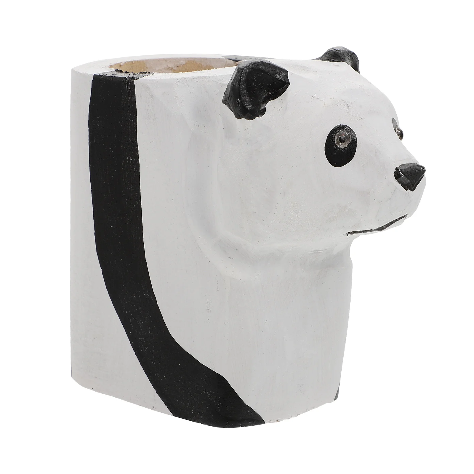 

1 шт. декоративный деревянный ручной держатель для ручек в форме панды контейнер для хранения ручек