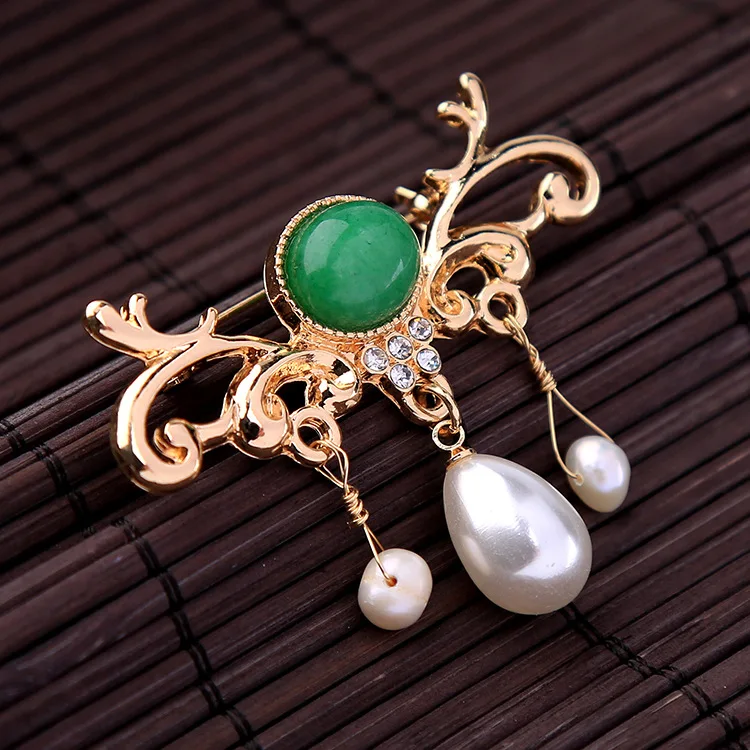 Европейская и американская роскошная женская брошь с имитацией жемчуга|Броши| |
