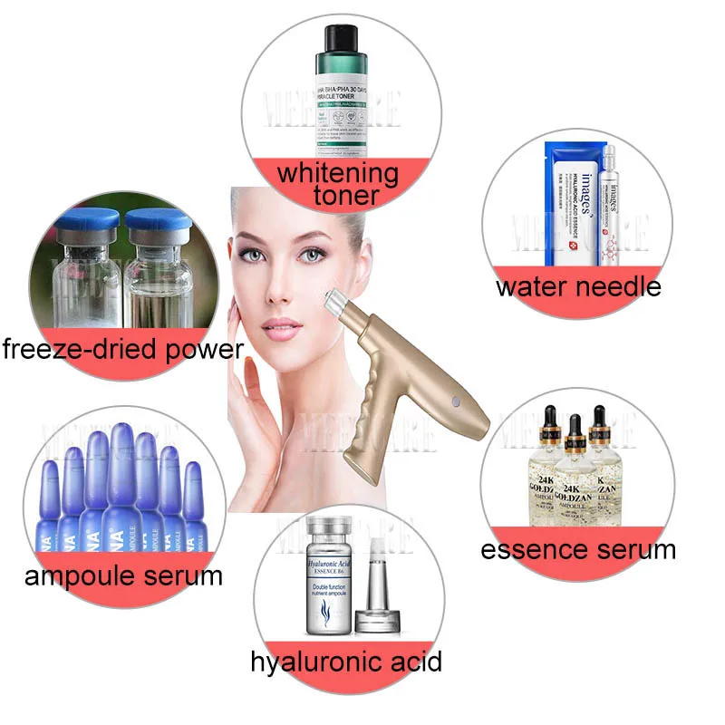 Nano Microneedle пистолет для инъекций воды красота машина уход за кожей лица