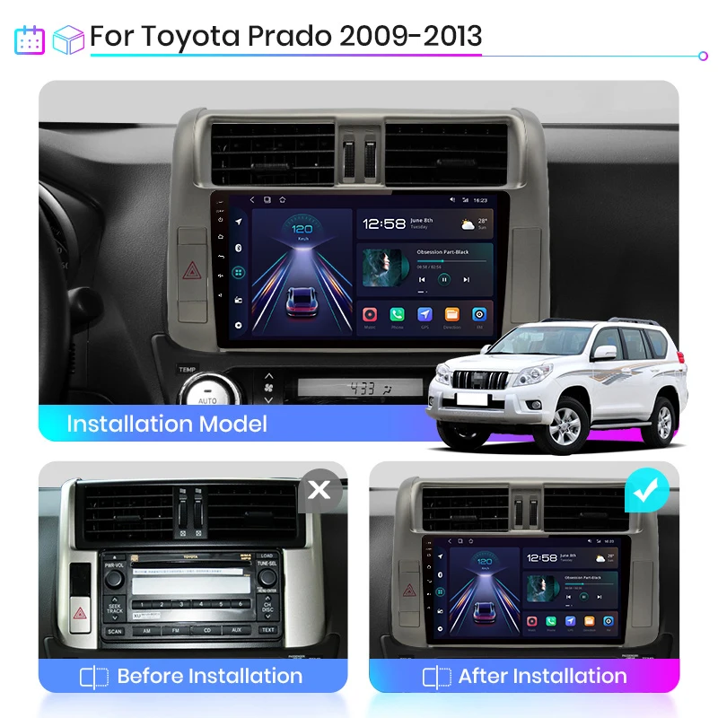 Автомагнитола Junsun V1pro с голосовым ИИ-интерфейсом мультимедийная Автомобильная