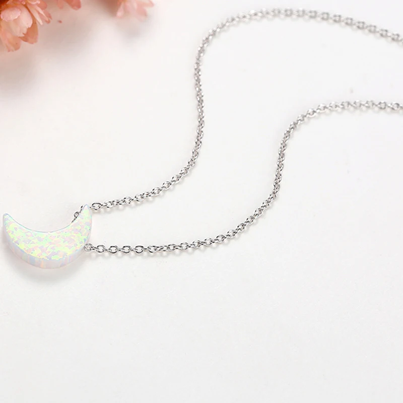 Женское колье с кулоном TONGZHE маленькое из стерлингового серебра 925 пробы сияющей