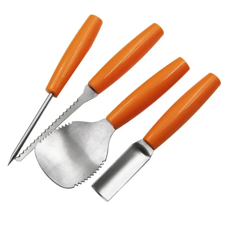 

Professional 12 Pcs Halloween Pumpkin Carving Tools Kit Stainless Steel Reusable DIY Sculpting Decor Tools Set
