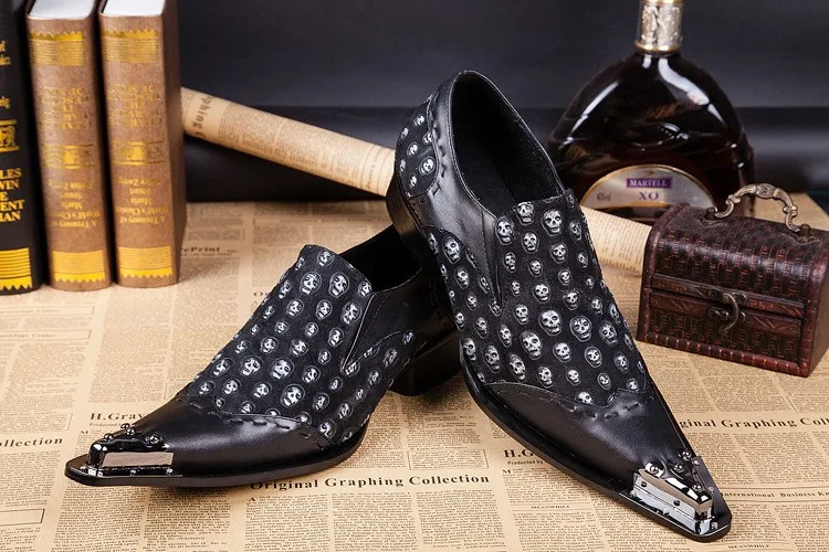 Christia Bella полный ужасное изображение мужской индивидуальная обувь размера плюс