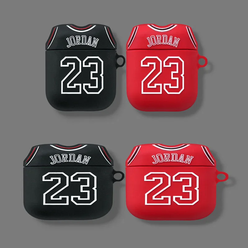 Аксессуары для наушников Airpods Pro чехол Jordan мягкий силиконовый 1 2 милый № 23 ключей |