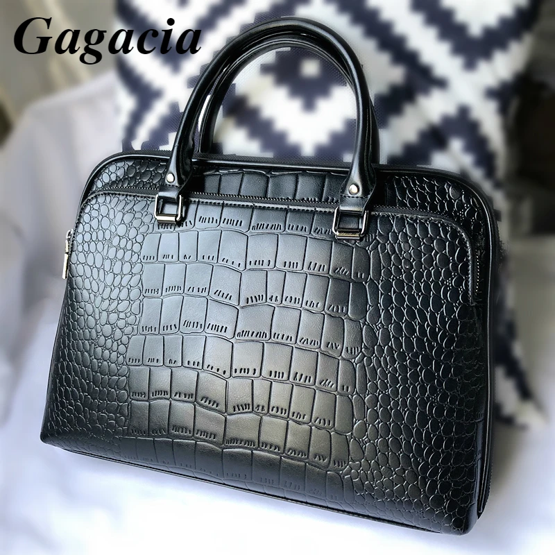 gagacia fashion office work handbags for woman business briefcase high quality leather handbag lady shoulder bags for women bag free global shipping