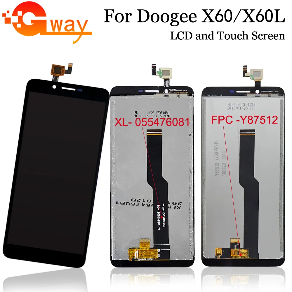5,5 дюймов Для Doogee X60L ЖК-дисплей+ инструмент для ремонта сенсорного экрана в сборе части телефона Аксессуары Для Doogee X60 ЖК-части мобильного телефона