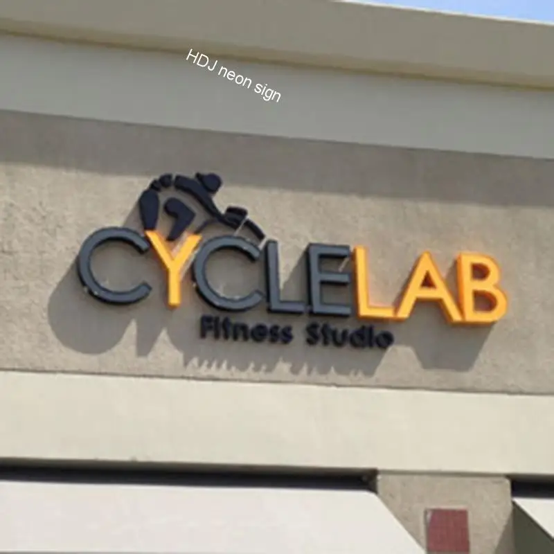 Наружный магазин бизнес индивидуальный светодиодный знак с подсветкой 3D