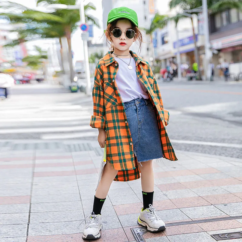 Блузки для маленьких девочек 2020 осенняя хлопковая рубашка подростков детская